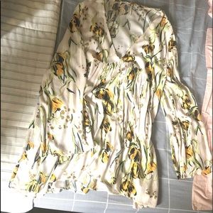 Free People v neck blouse NEW